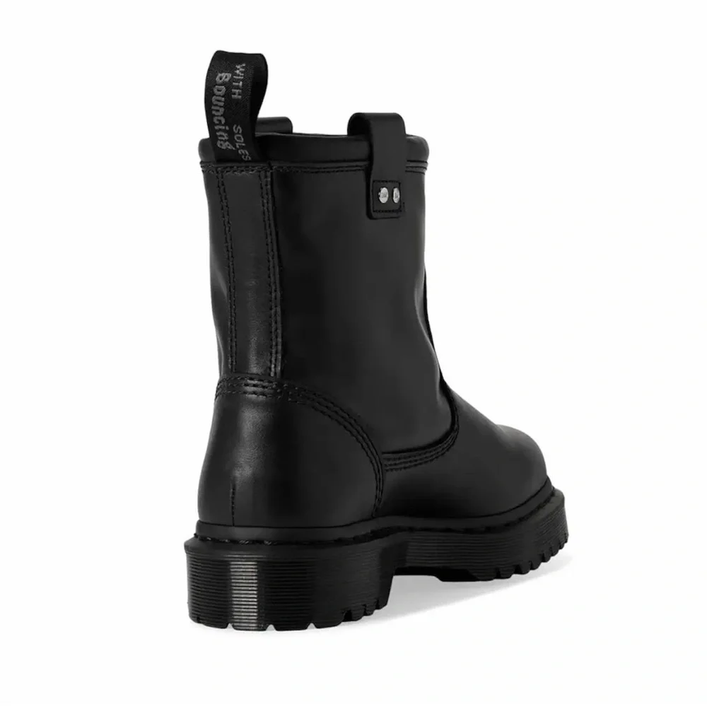 New Dr. Marten Black Leather Ankle Boots